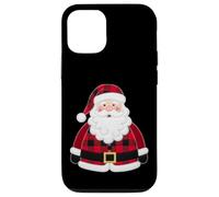 Farmhouse Santa Cozy Red Buffalo Check Holiday Case for iPhone 12/12 Pro