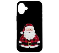Farmhouse Santa Cozy Red Buffalo Check Holiday Case for iPhone 16 Plus