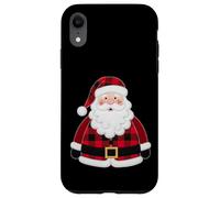 Farmhouse Santa Cozy Red Buffalo Check Holiday Case for iPhone XR