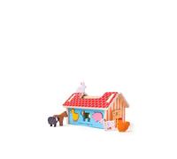 Bigjigs Toys, Shape Sorter, Wooden Toys, Farm Toys, Wooden Shape Sorter, Shape Sorters For 2 Year Olds, Wooden Farm Toys, Childs Farm Toy