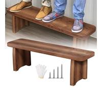 Farmhouse Solid Wood Bench for Entryway & Living Room 24-59 inch Narrow Shoe Storage Seat Versatile Wood Bench for Dining Room & Bathroom (L35xW7.9xH9.8 inch)