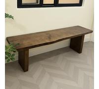 Farmhouse Solid Wood Bench - Multifunctional Entryway Seat for Living Room, Hallway, or Foyer - Sturdy & Easy Assembly - 62.9in (160cm) Window Seat