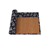 Farmhouse Style Bamboo Table Runner, Japanese Hand-woven Tablemat With Pattern,Heat Insulation Washable Place Mats For Home Restaurant Decor(Yellow,30x210cm)