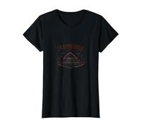 Farmhouse Style Rustic Barn Scene Vintage Country Decor T-Shirt, Women, Black, 3XL