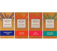 Farmhouse Sugar Free Selection Cookies - Viennese Shorties, Oat Crunch, Ginger & Choc Chip