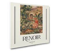 Farmhouse Vol.1 By Pierre Auguste Renoir Canvas Print | Gallery Wrapped 30mm Frame Wall Art | 14x14 inches | Ready to Hang | Impressionist Picture | Living Room Bedroom Lounge Office
