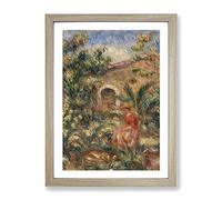 Farmhouse Vol.1 By Pierre Auguste Renoir Classic Painting Framed Print | A4 Oak Framed Wall Art | Ready to Hang | Farmhouse Historical Picture | Living Room Bedroom Lounge Office
