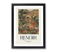 Farmhouse Vol.1 By Pierre Auguste Renoir Exhibition Museum Painting Framed Print | A2 Black Framed Wall Art | Ready to Hang | Farmhouse Historical Picture | Living Room Bedroom Lounge Office
