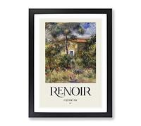 Farmhouse Vol.2 By Pierre Auguste Renoir Exhibition Museum Painting Framed Print | A3 Black Framed Wall Art | Ready to Hang | Farmhouse Historical Picture | Living Room Bedroom Lounge Office
