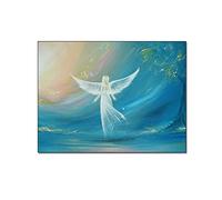 Farmhouse Wall Art posters Angel Wings Guardian Posters Elves Female Angels Fairy Tale Wall Art Spiritual Gifts Canvas Posters Prints Picture for Living Room 30x40cm (Unframed)