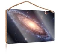 Farmhouse Wall Decor Signs Galactic Journey: Exploring The Universe Wooden Sign Indie Room Decor Funny Wood Hanging Sign(23X35CM)