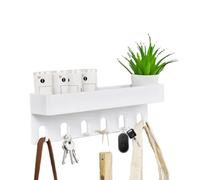 Farmhouse Wall Hook, Key Holder - Heavy Duty Wall Mounted Coat Rack, Key Organizer with 6 Hooks | Stylish and Functional Home Storage Solution with for Door, Kitchen, Bathroom or Where