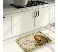 Farmhouse Welcome Kitchen Mats for Floor, Rustic Gnome Sweet Home Soft Mats, Spring Cushioned Comfort Washable Decor Rugs for Kitchen Sinks Laundryroom Bathroom 20x31 Inch