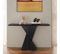 Farmhouse Wood Sofa Table, Long Accent Entryway Table for Hallway or Living Room, Space-Saving Design for Small Spaces