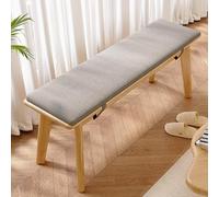 Farmhouse Wooden Dining Bench for Living Room & Entryway Upholstered Indoor Bench Easy Assembly Small Bench for Kitchen & Hallway Rustic Home Furniture