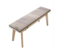 Farmhouse Wooden Dining BenchUpholstered Entryway & Bedroom Seat Indoor Bench for Dining Table Narrow End of Bed rage Ideal for Living Room & Hallway