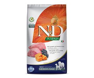 Farmina N & D Grain Free Adult Medium e Maxi agnello e zucca e mirtillo kg.2.5