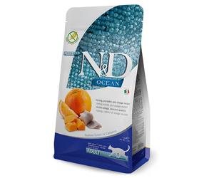 Farmina NandD Ocean in Herring, Pumpkin and Orange for Adult Cats - 1.5kg