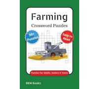 Farming Crossword Puzzles: Crossword Puzzles with Easy to Read Print about Farming, Agriculture, Animals and More 6x9 inches, 120 pages, 50+ Puzzles,... Gift for Vacations, Holidays and Free Times