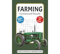 Farming Crossword Puzzles: Crossword Puzzles with Easy to Read Print about Farming, Countryside, agriculture and More | 6x9 inches, 120 pages | 50+ ... Gift for Vacations, Holidays and Relaxation