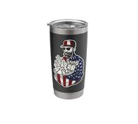 Farming Farmer American Flag Us Tractor Vintage Stainless Steel Insulated Tumbler