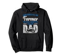 Farming Farmer Dad Father Tractor Retro Vintage Some People Pullover Hoodie