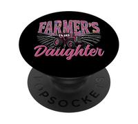 Farming Farmer Daughter Tractor Vintage Farmer's Daughter PopSockets Adhesive PopGrip