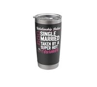 Farming Farmer Girl Girlfriend Tractor Vintage Relationship Stainless Steel Insulated Tumbler