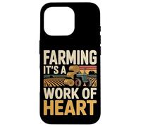 Farming Farmer Girl Tractor Farming It's A Work Of Heart Case for iPhone 16 Pro