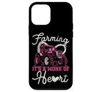 Farming Farmer Girl Tractor Retro Vintage Farming It's A Case for iPhone 12 mini