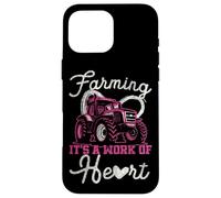 Farming Farmer Girl Tractor Retro Vintage Farming It's A Case for iPhone 16 Pro Max