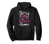 Farming Farmer Girl Tractor Retro Vintage Farming It's A Pullover Hoodie