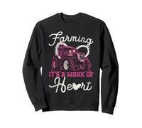 Farming Farmer Girl Tractor Retro Vintage Farming It's A Sweatshirt