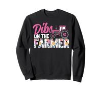 Farming Farmer Girl Tractor Vintage Dibs On The Farmer Sweatshirt