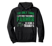 Farming Farmer Grandpa Tractor Retro Vintage The Only Thing Pullover Hoodie