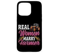 Farming Farmer Husband Wife Marriage Wedding Tractor Vintage Case for iPhone 15 Pro Max