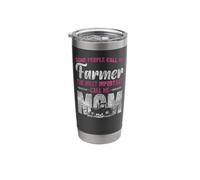 Farming Farmer Mom Mother Tractor Retro Vintage Some People Stainless Steel Insulated Tumbler