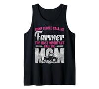 Farming Farmer Mom Mother Tractor Retro Vintage Some People Tank Top