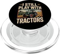 Farming Farmer Tractor I Still Play With Tractors PopSockets PopGrip for MagSafe