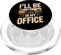 Farming Farmer Tractor I'll Be In My Office PopSockets PopGrip for MagSafe