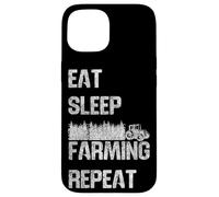 Farming Farmer Tractor Retro Vintage Eat Sleep Farming Case for iPhone 15