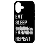 Farming Farmer Tractor Retro Vintage Eat Sleep Farming Case for iPhone 17