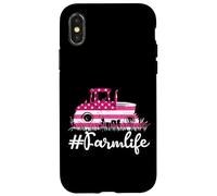 Farming Farmer Tractor Retro Vintage #Farmlife Case for iPhone X/XS
