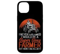Farming Farmer Tractor Retro Vintage I Never Dreamed I Would Case for iPhone 14 Plus
