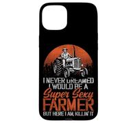 Farming Farmer Tractor Retro Vintage I Never Dreamed I Would Case for iPhone 15 Plus