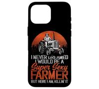 Farming Farmer Tractor Retro Vintage I Never Dreamed I Would Case for iPhone 16 Pro Max