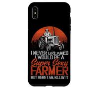 Farming Farmer Tractor Retro Vintage I Never Dreamed I Would Case for iPhone XS Max