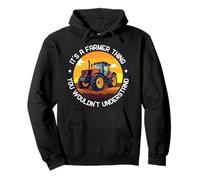 Farming Farmer Tractor Retro Vintage It's A Farmer Thing You Pullover Hoodie