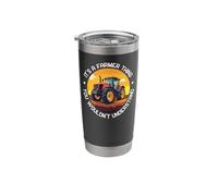 Farming Farmer Tractor Retro Vintage It's A Farmer Thing You Stainless Steel Insulated Tumbler