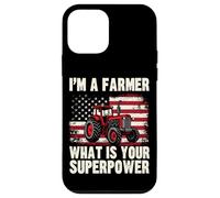 Farming Farmer Tractor Retro Vintage Patriotic Usa Flag I'm Case for iPhone 12 mini